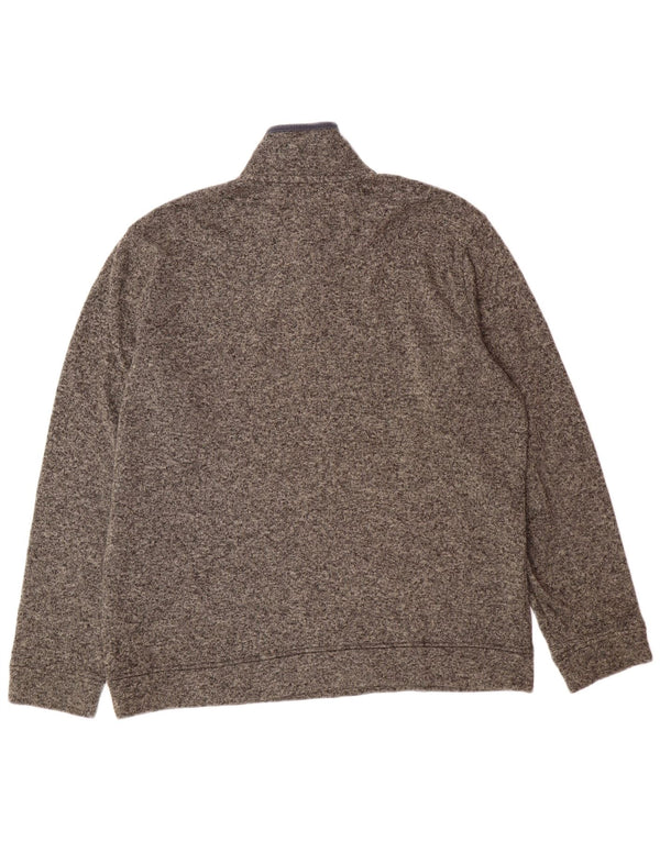 EDDIE BAUER Ανδρικό φούτερ με λαιμόκοψη με κουμπιά Jumper XL με γκρι φλύκταινα πολυεστέρα