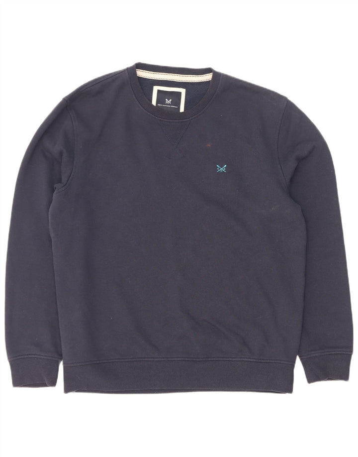 Ανδρικό φούτερ Crew Clothing Jumper Large Navy Blue από βαμβάκι