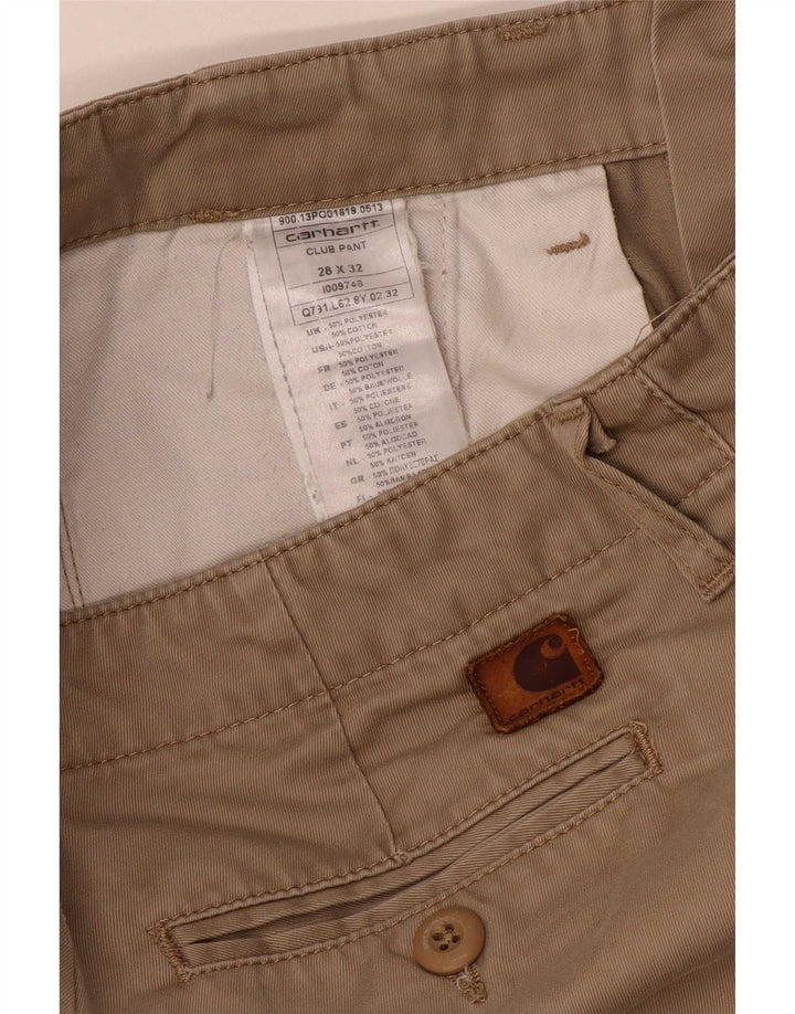 Ανδρικό παντελόνι Chino Carhartt W28 L32 Beige Polyester