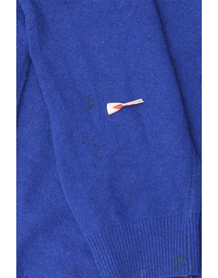 Πουλόβερ Kappa Boys V-Neck Jumper 7-8 ετών Μεσαίο μπλε Lambswool