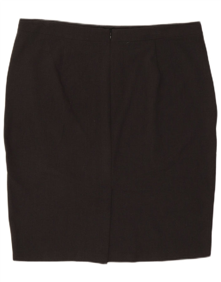 Marks & Spencer Γυναικεία Pencil Φούστα UK 16 Large W34 Grey Polyester