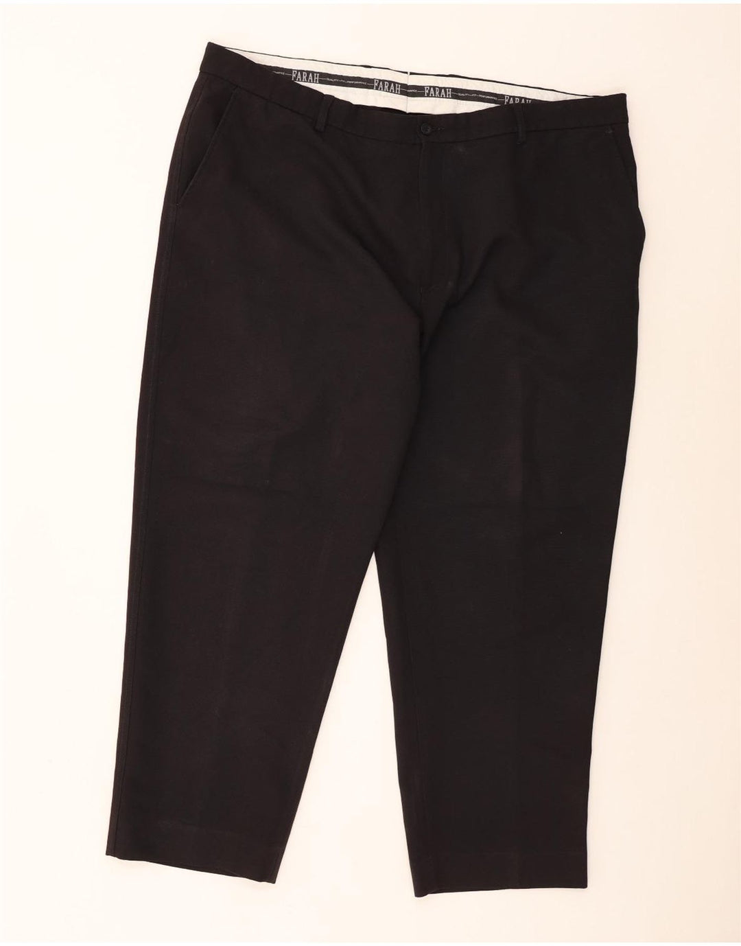 Farah Ανδρικό ίσιο παντελόνι Chino W44 L29 Μαύρο Πολυεστέρας