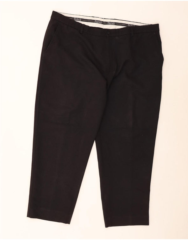 Farah Ανδρικό ίσιο παντελόνι Chino W44 L29 Μαύρο Πολυεστέρας
