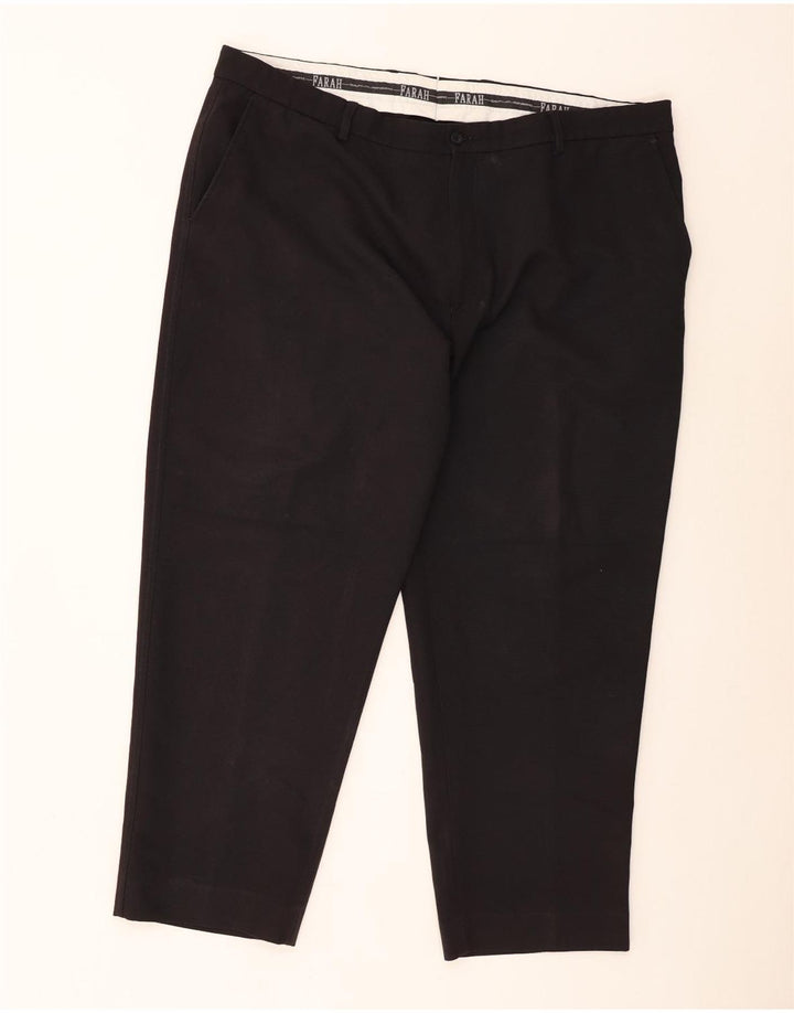 Farah Ανδρικό ίσιο παντελόνι Chino W44 L29 Μαύρο Πολυεστέρας