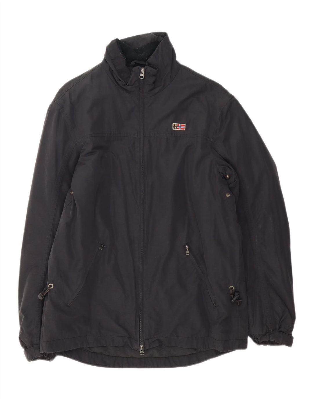 Ανδρικό Μπουφάν Napapijri Windbreaker UK 40 Large Black Cotton