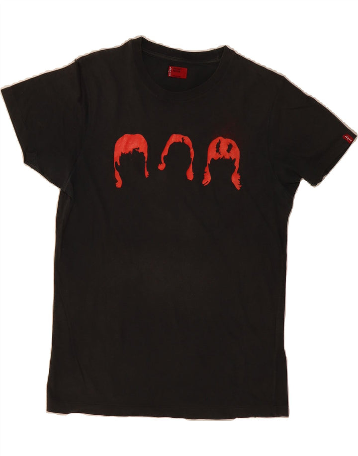 LEVI'S Mens Graphic T-Shirt Top Medium Black Cotton Vintage Levi's and Second-Hand Levi's from Messina Hembry 