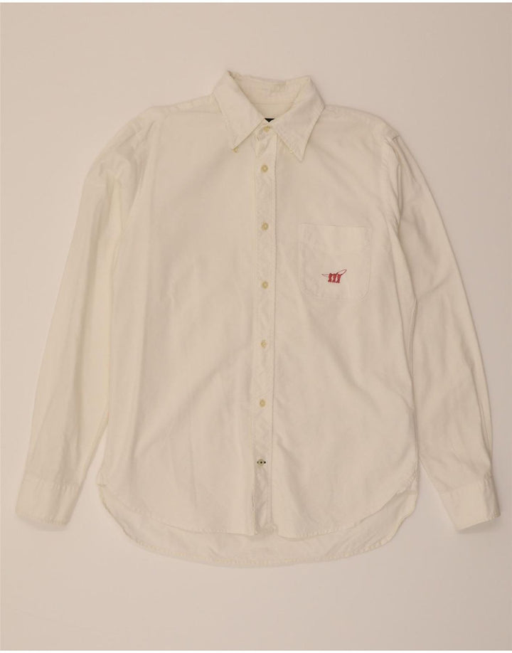 HENRY COTTONS Mens Shirt Size 39 Medium White Cotton Vintage Henry Cottons and Second-Hand Henry Cottons from Messina Hembry 