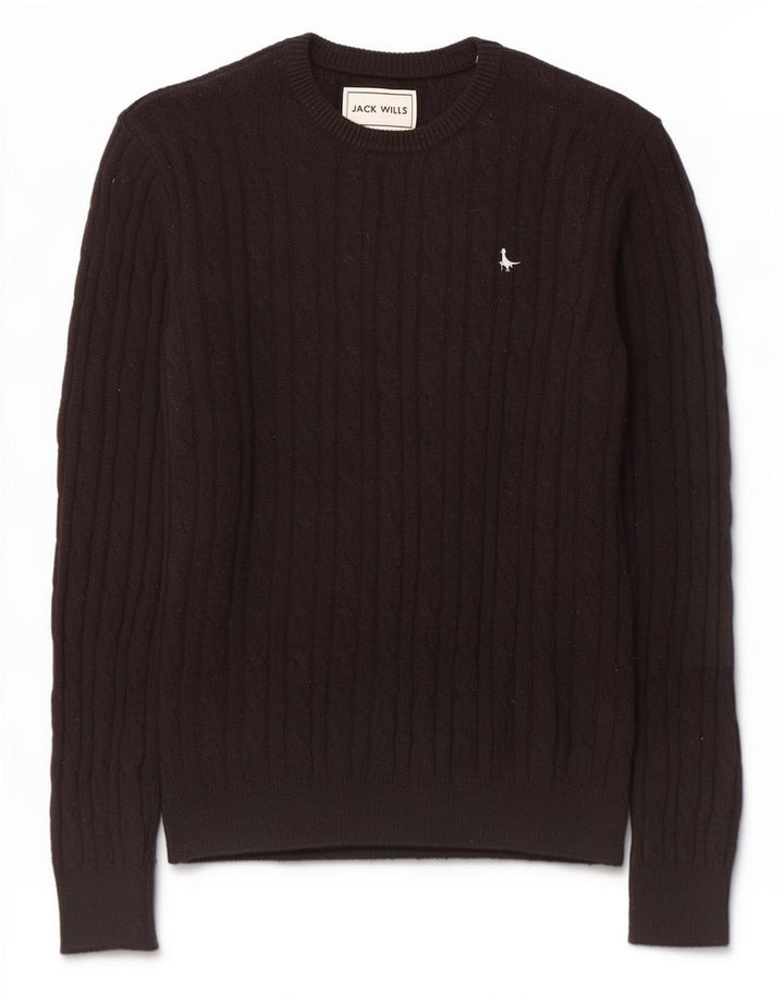 Ανδρικό πουλόβερ Jack Wills Boat Neck Jumper Medium μαύρο νάιλον