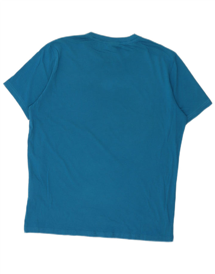Ανδρικό T-Shirt CHAMPION Τοπ μεσαίο μπλε βαμβακερό