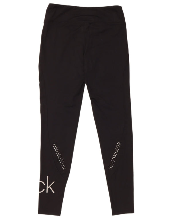 Calvin Klein Γυναικεία Γραφικά Κολάν Γκολφ UK 10 Small Black Polyester
