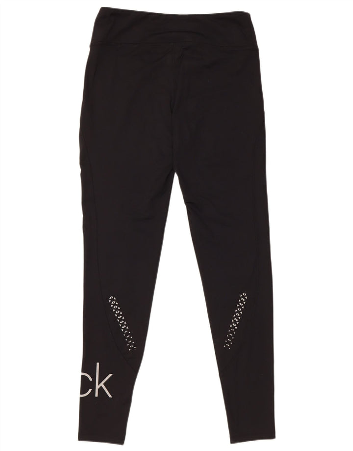 Calvin Klein Γυναικεία Γραφικά Κολάν Γκολφ UK 10 Small Black Polyester