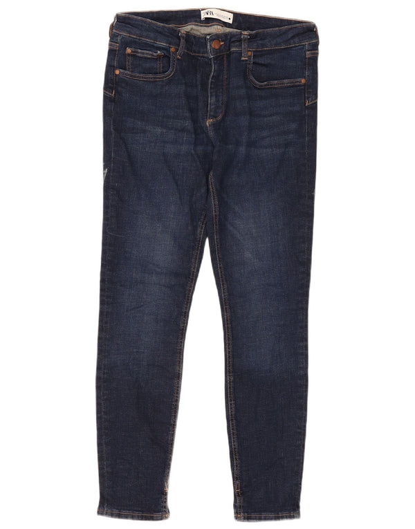 Zara Γυναικείο Skinny Jeans EU 42 Large W32 L28 Navy Blue