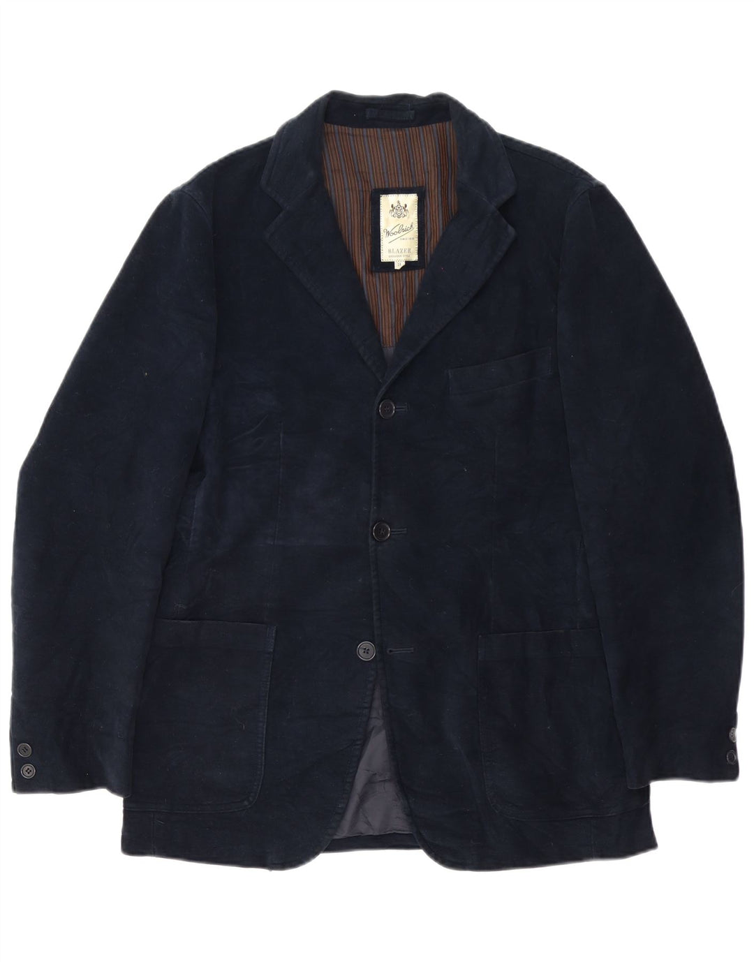 Woolrich Ανδρικό σακάκι με 3 κουμπιά UK 38 Medium Navy Blue Classic
