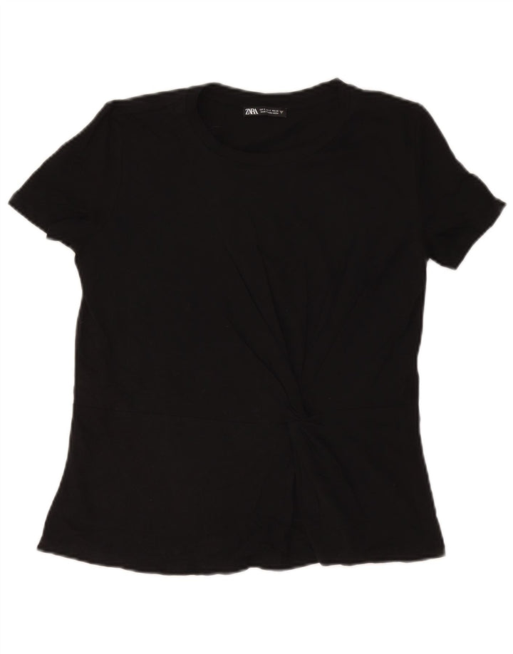 Zara Γυναικείο T-Shirt Top UK 10 Small Black