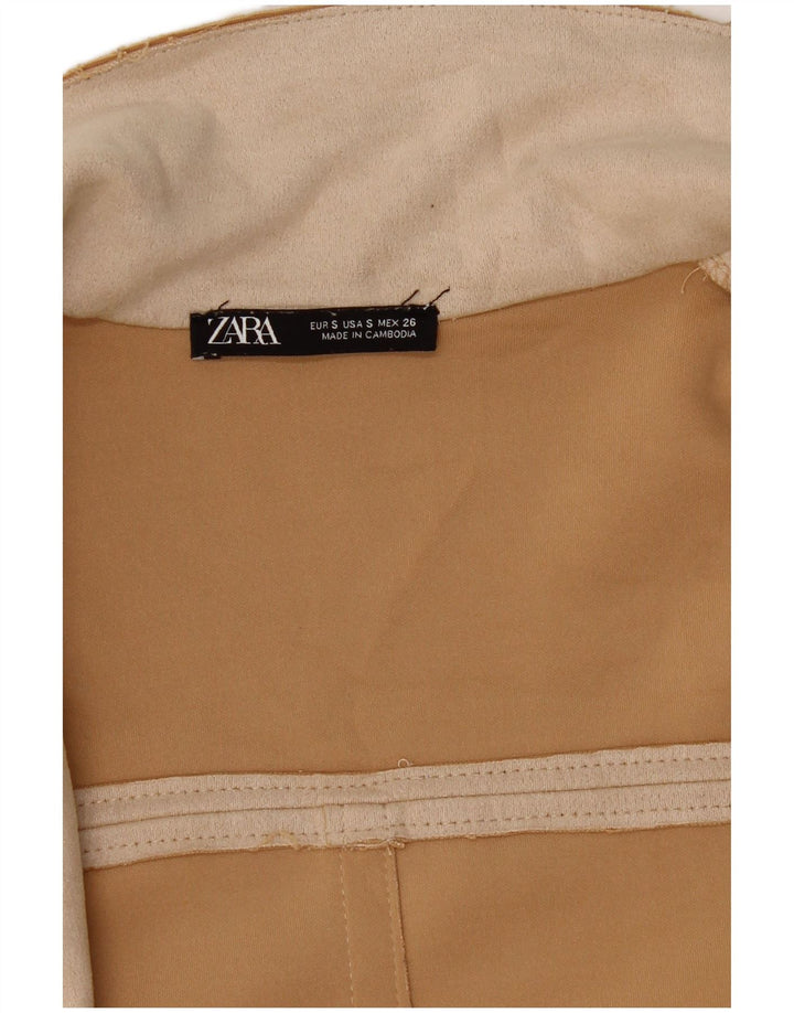 Zara Γυναικείο Παλτό UK 10 Small Beige
