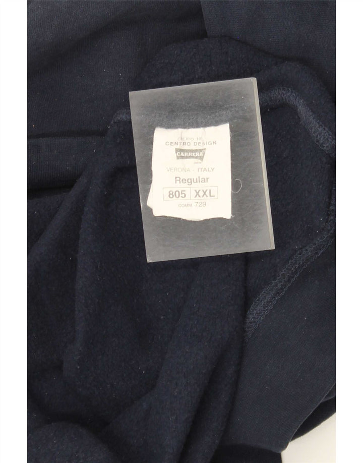 Ανδρικό γραφικό φούτερ Carrera Jumper 2XL Navy Blue Cotton