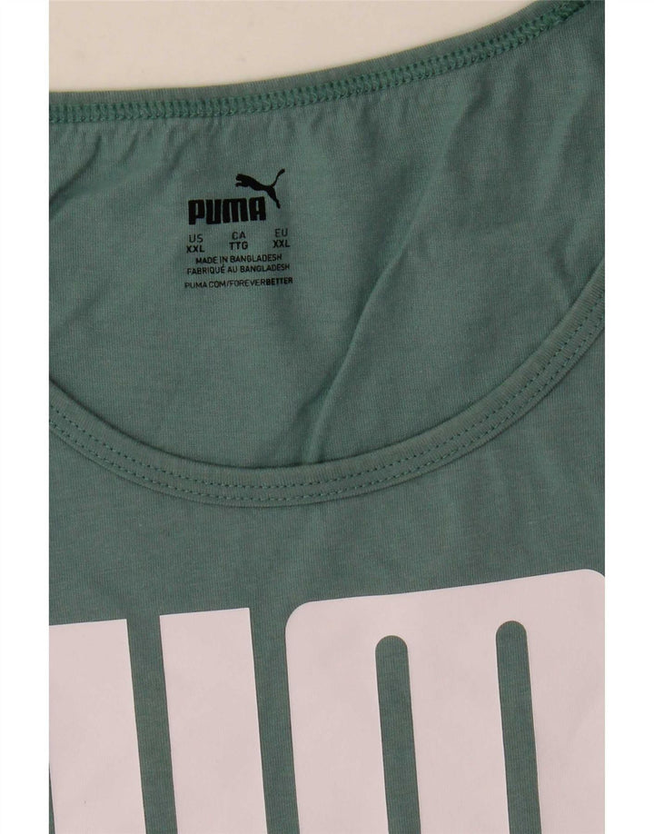 Ανδρικό γραφικό γιλέκο Puma 2XL Πράσινο
