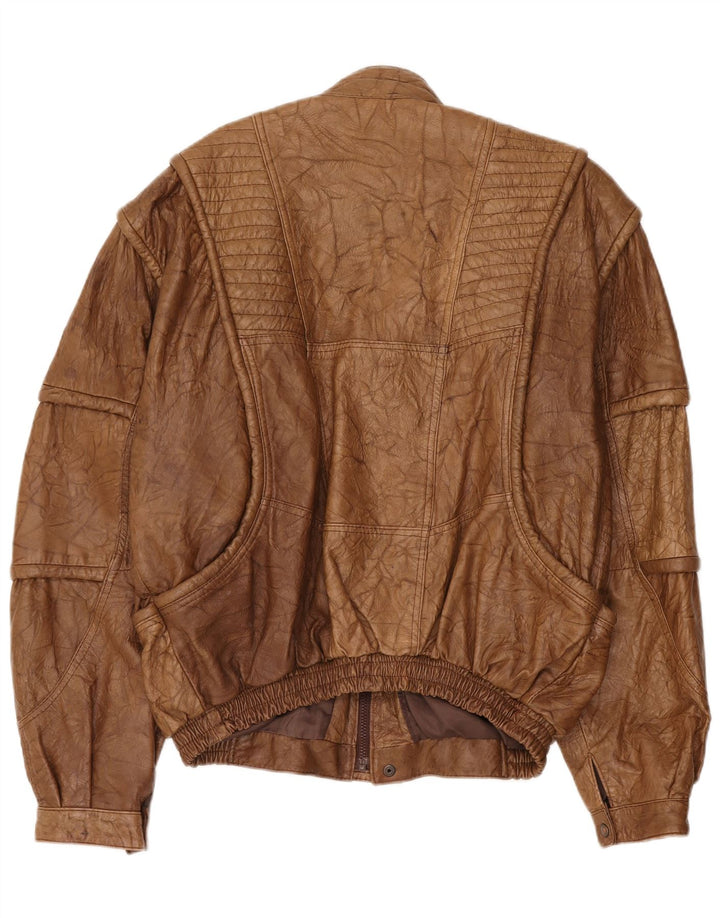 Vintage Ανδρικό Δερμάτινο Μπουφάν UK 42 XL Καφέ