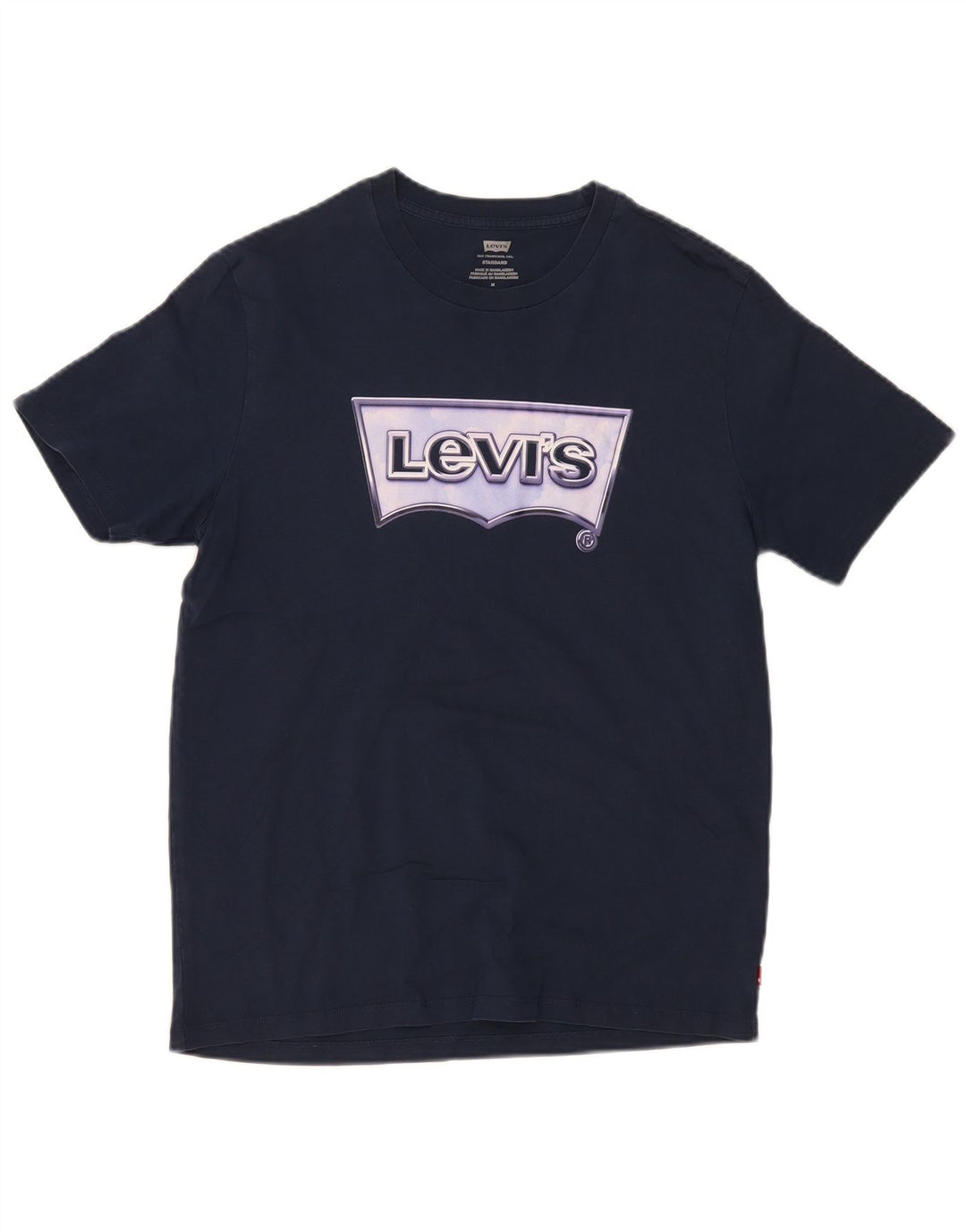 Ανδρικό γραφικό μπλουζάκι Levi's Standard Fit Τοπ μεσαίου μπλε βαμβακερό