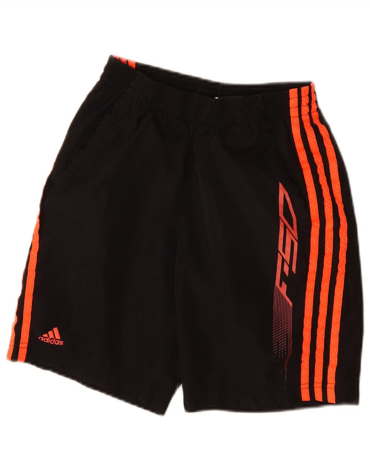 Γραφικό αθλητικό σορτς ADIDAS Boys F50 11-12 ετών μαύρο πολυεστέρα