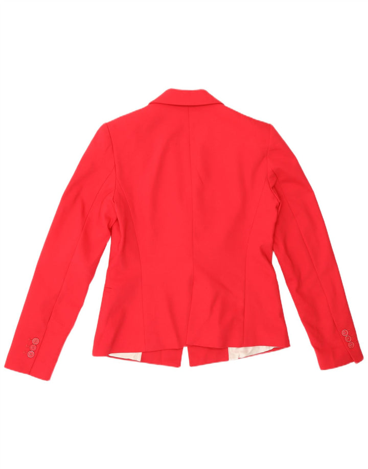Zara Γυναικείο σακάκι 1 κουμπιού blazer UK 14 Medium Pink Polyester