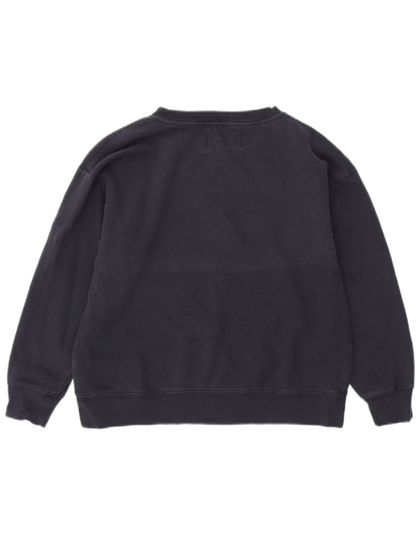 Γυναικείο γραφικό φούτερ Calvin Klein Jeans Jumper UK 14 Medium Navy Blue