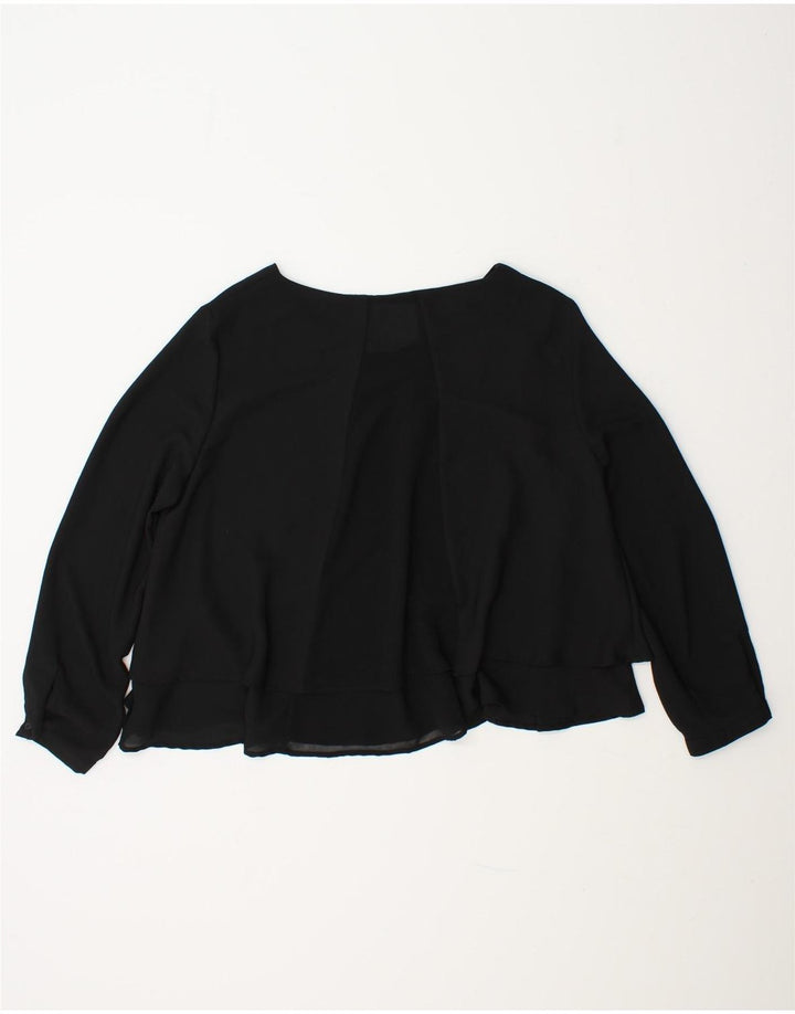 ZARA Womens Long Sleeve Blouse Top UK 16 Large Black Vintage Zara and Second-Hand Zara from Messina Hembry 