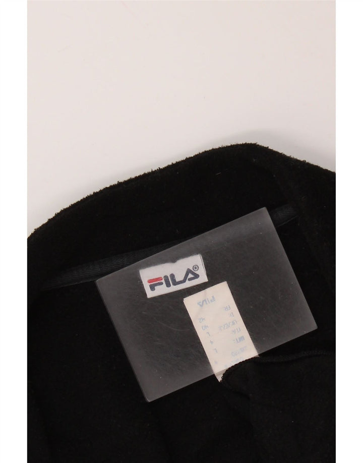 Fila Γυναικείο Fleece Jacket UK 16 Large Black Polyester