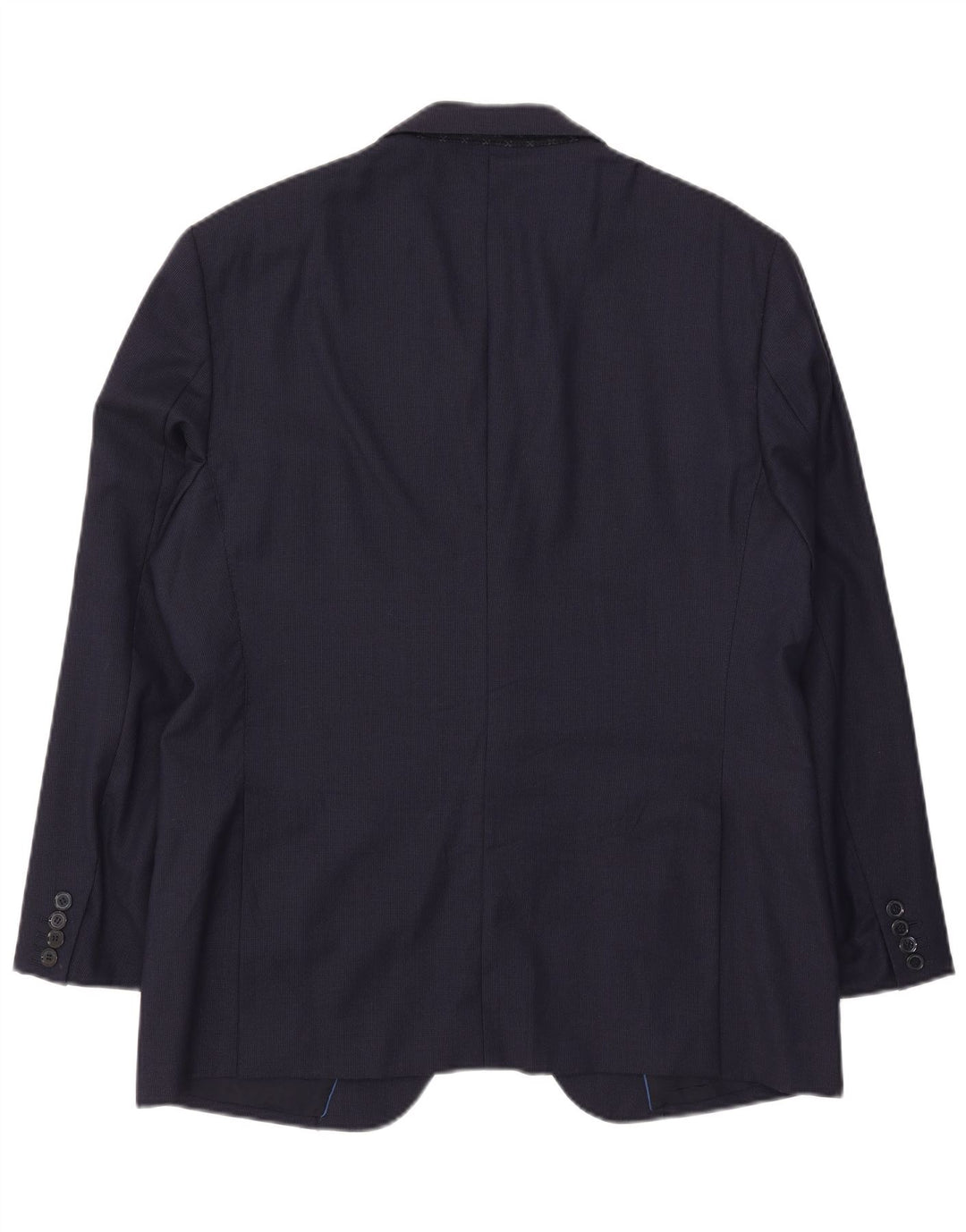 Massimo Dutti Ανδρικό σακάκι μπλέιζερ με 2 κουμπιά EU 54 XL Navy Blue Wool