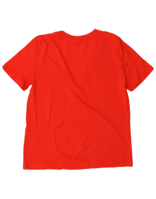 Zara Γυναικείο T-Shirt Top UK 10 Small Red Cotton