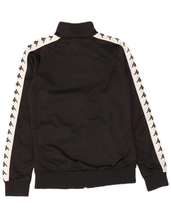 Γυναικεία φόρμα γραφικής Kappa Top Jacket UK 16 Large Black Colourblock
