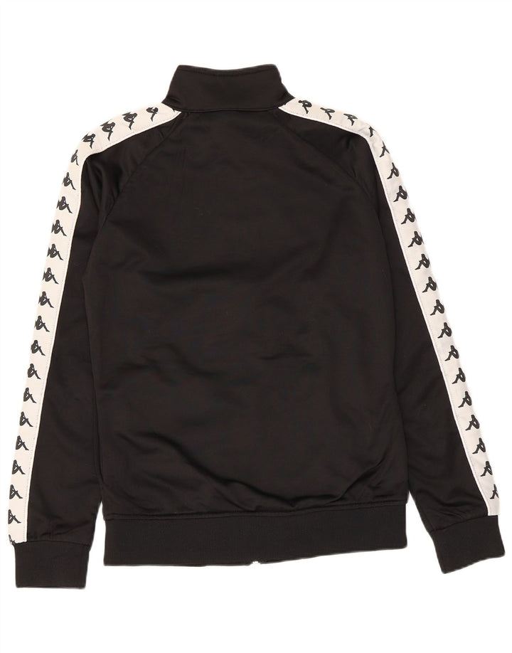 Γυναικεία φόρμα γραφικής Kappa Top Jacket UK 16 Large Black Colourblock