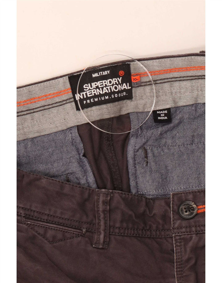 Ανδρικό Slim Chino Παντελόνι Superdry W30 L32 Καφέ