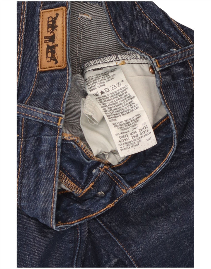 LEVI'S Γυναικείο τζιν μποτάκι 572 W26 L32 Navy μπλε βαμβακερό