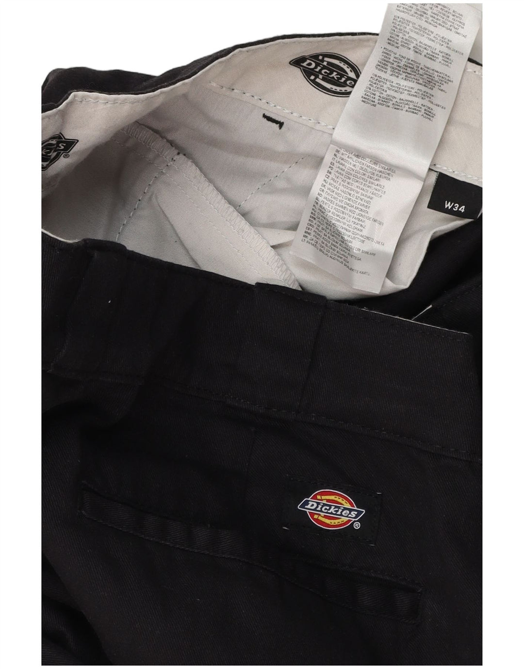 DICKIES Ανδρικό ίσιο παντελόνι Chino W34 L31 Μαύρο πολυεστέρα