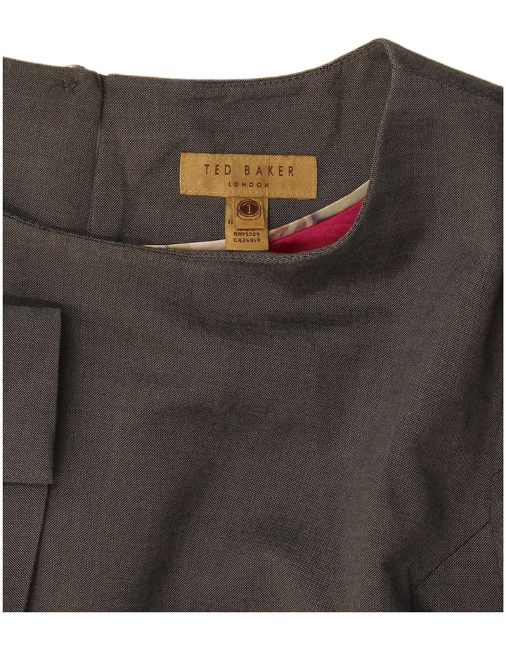 Γυναικείο φόρεμα με θήκη Ted Baker Μεγάλο μέγεθος 1 XS Γκρι
