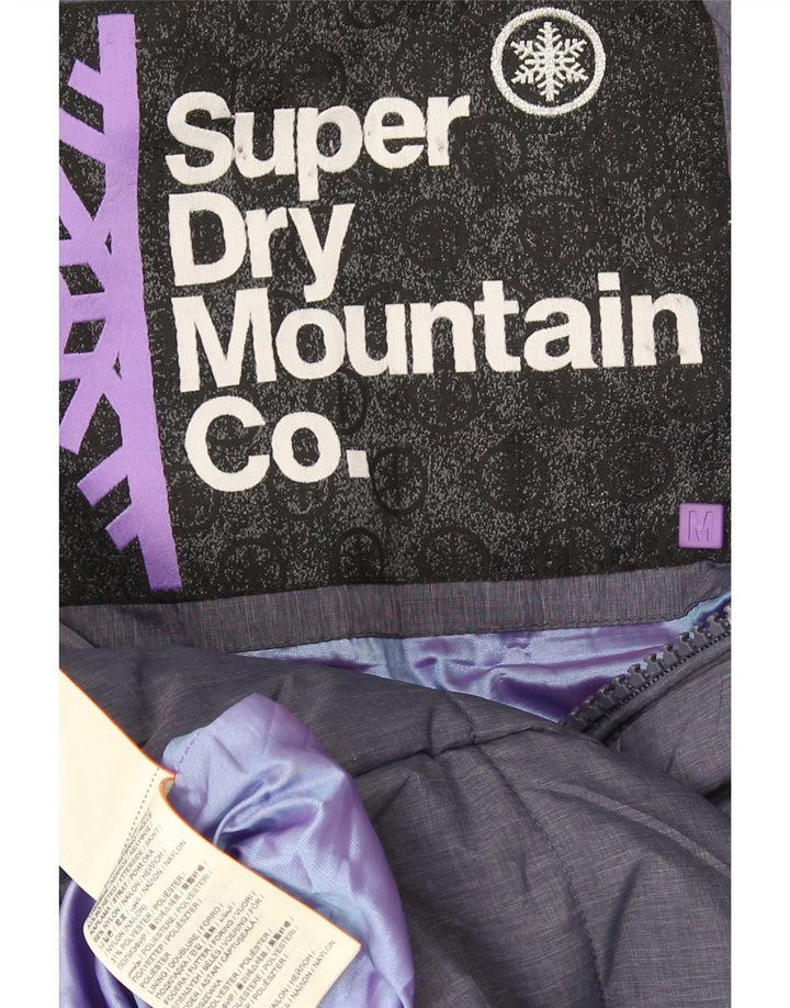 Superdry γυναικείο μπουφάν με κουκούλα UK 14 Medium Blue Nylon