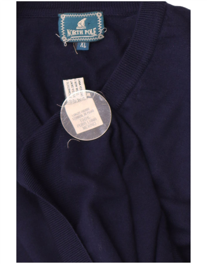 North Pole ανδρικό γιλέκο Tank Top XL Navy Blue Wool