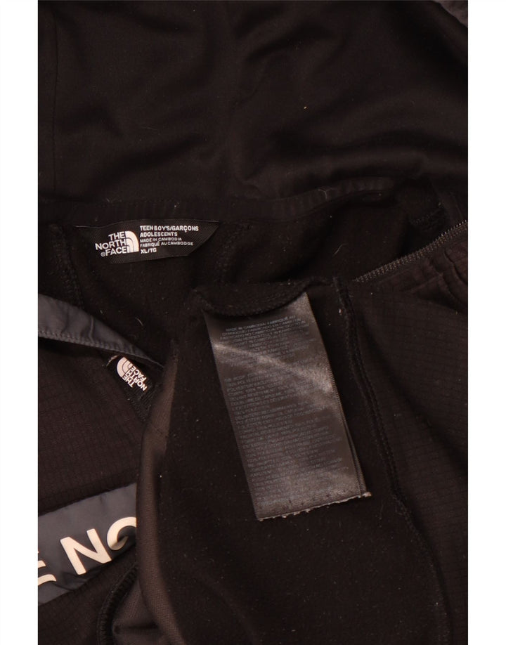 THE NORTH FACE Boys Graphic Hoodie Jumper 14-15 ετών XL Μαύρο