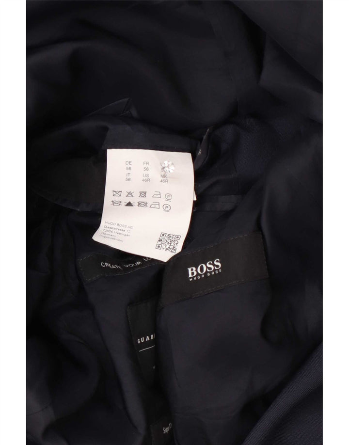Ανδρικό μπουφάν σακάκι Hugo Boss EU 56 3XL Navy Blue Wool