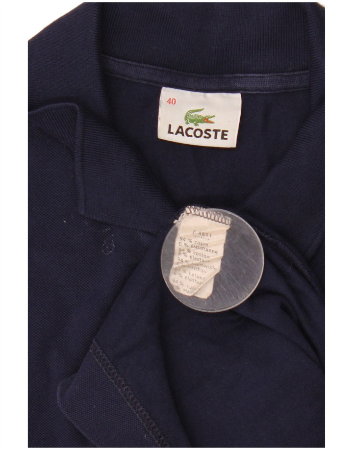 Γυναικείο φόρεμα πόλο Lacoste νούμερο 40 μεσαίο μπλε βαμβακερό