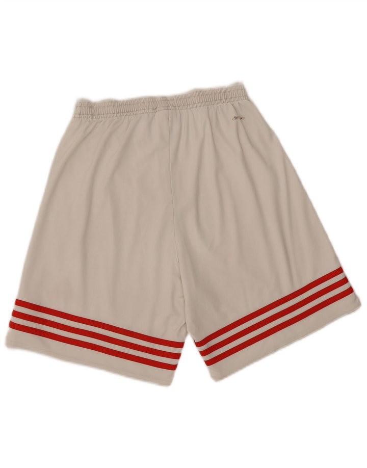 Ανδρικό σορτς Adidas Climalite από μικρό λευκό πολυαιθυλένιο