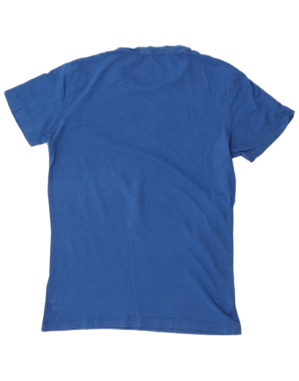 Calvin Klein Jeans Ανδρικό T-Shirt Top Μικρό μπλε βαμβακερό