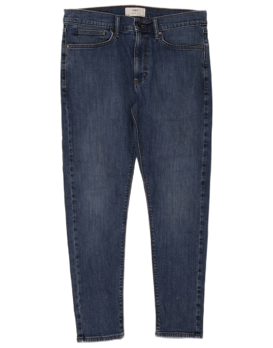 Marks & Spencer Ανδρικό Skinny Jeans W32 L29 Μπλε βαμβακερό