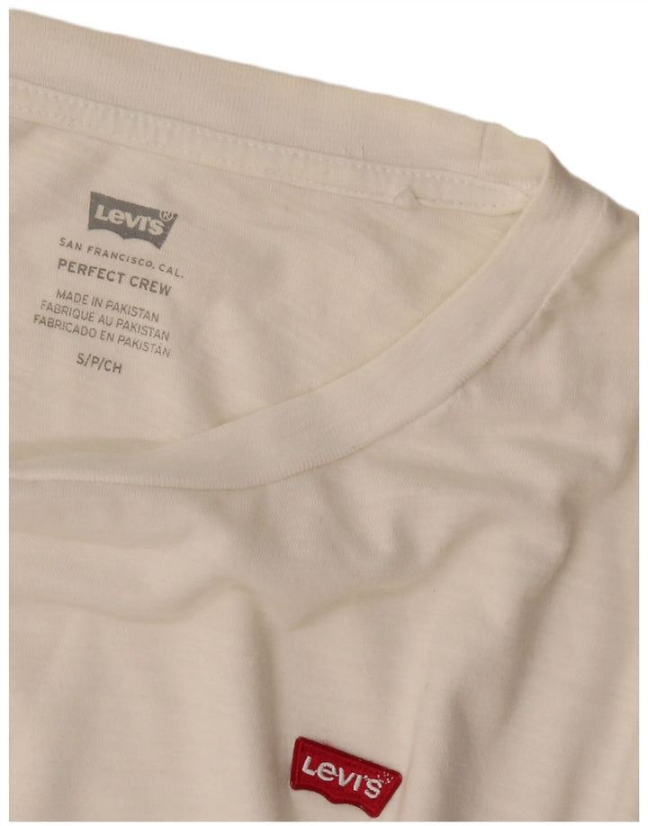 Ανδρικό T-Shirt Levi's Perfect Crew Top Small White