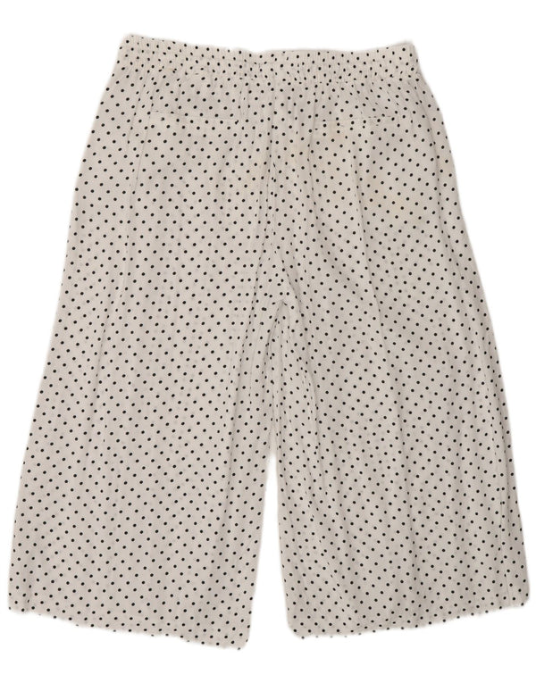 Marks & Spencer Γυναικείο παντελόνι Capri UK 14 Large W30 L19 White Dot