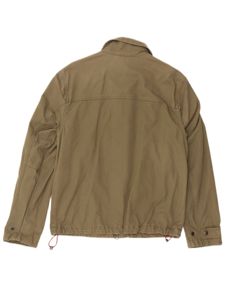 Napapijri Ανδρικό Bomber Jacket UK 36 Small Khaki Cotton