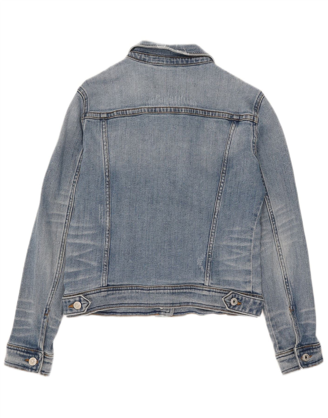 Zara Γυναικείο Τζιν Μπουφάν UK 12 Medium Blue Cotton