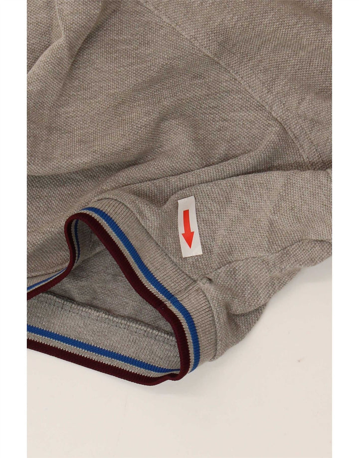 Fred Perry Ανδρικό πουκάμισο Polo Slim Fit XL Γκρι βαμβακερό