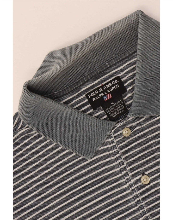 Πόλο Ralph Lauren Ανδρικό πουκάμισο Βαμβακερό με μεσαίο μπλε ρίγες
